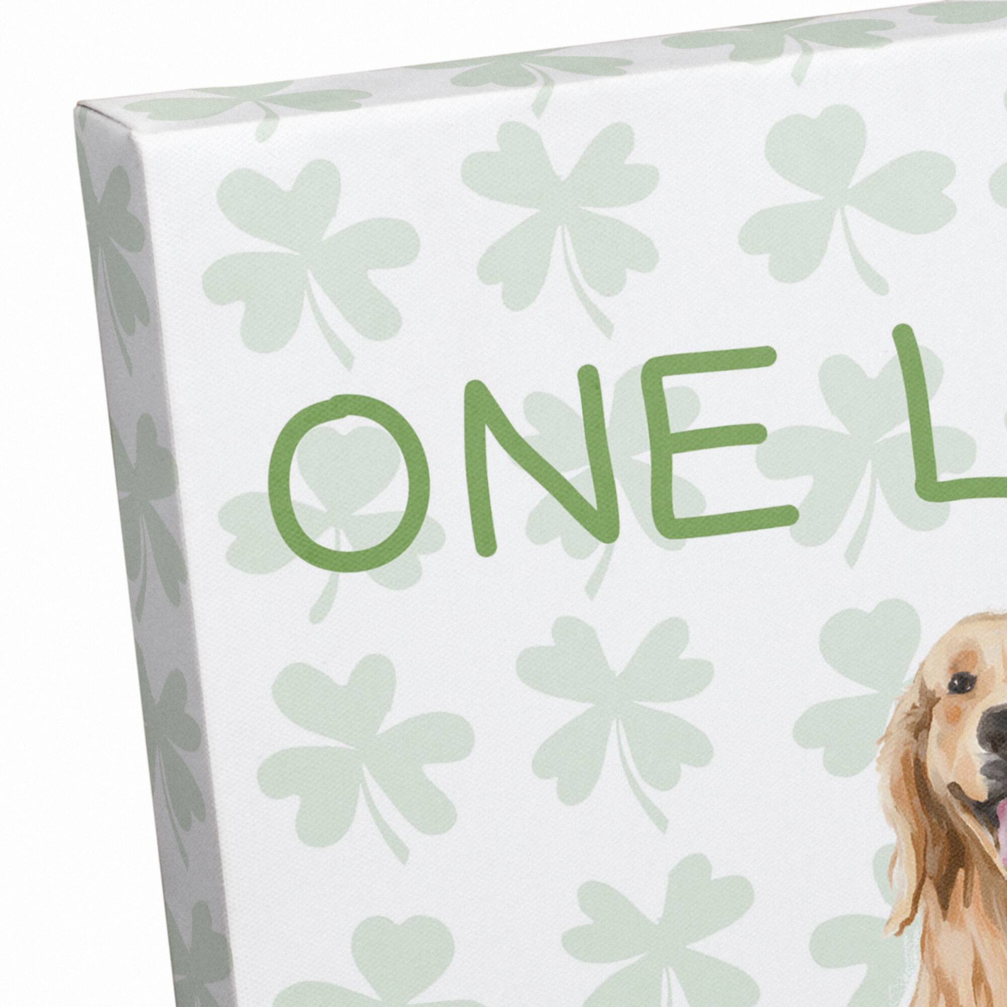 One Lucky Dad 11" x 14" Canvas Wall Art